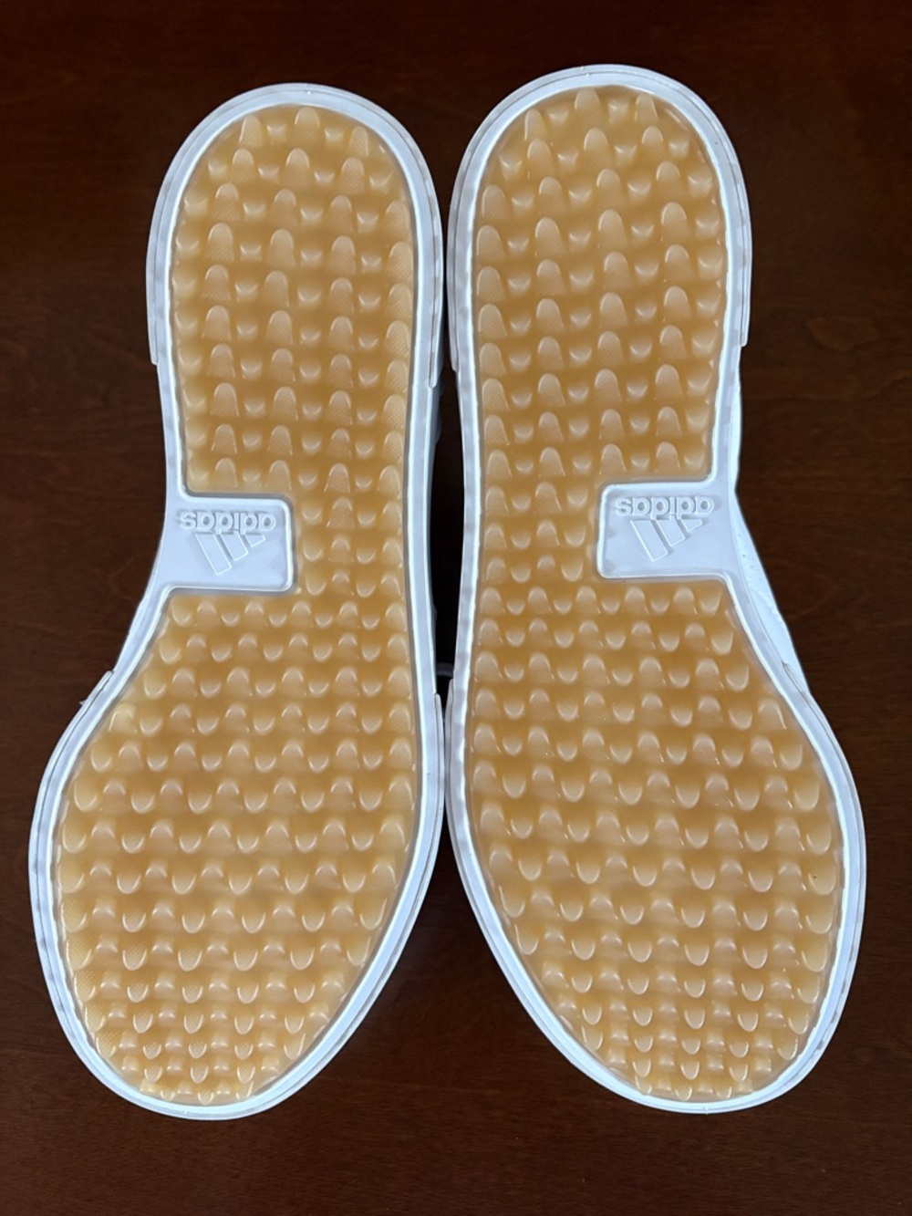 adidas White Golf Sneakers with Gum Outsoles - Picture 7 of 7